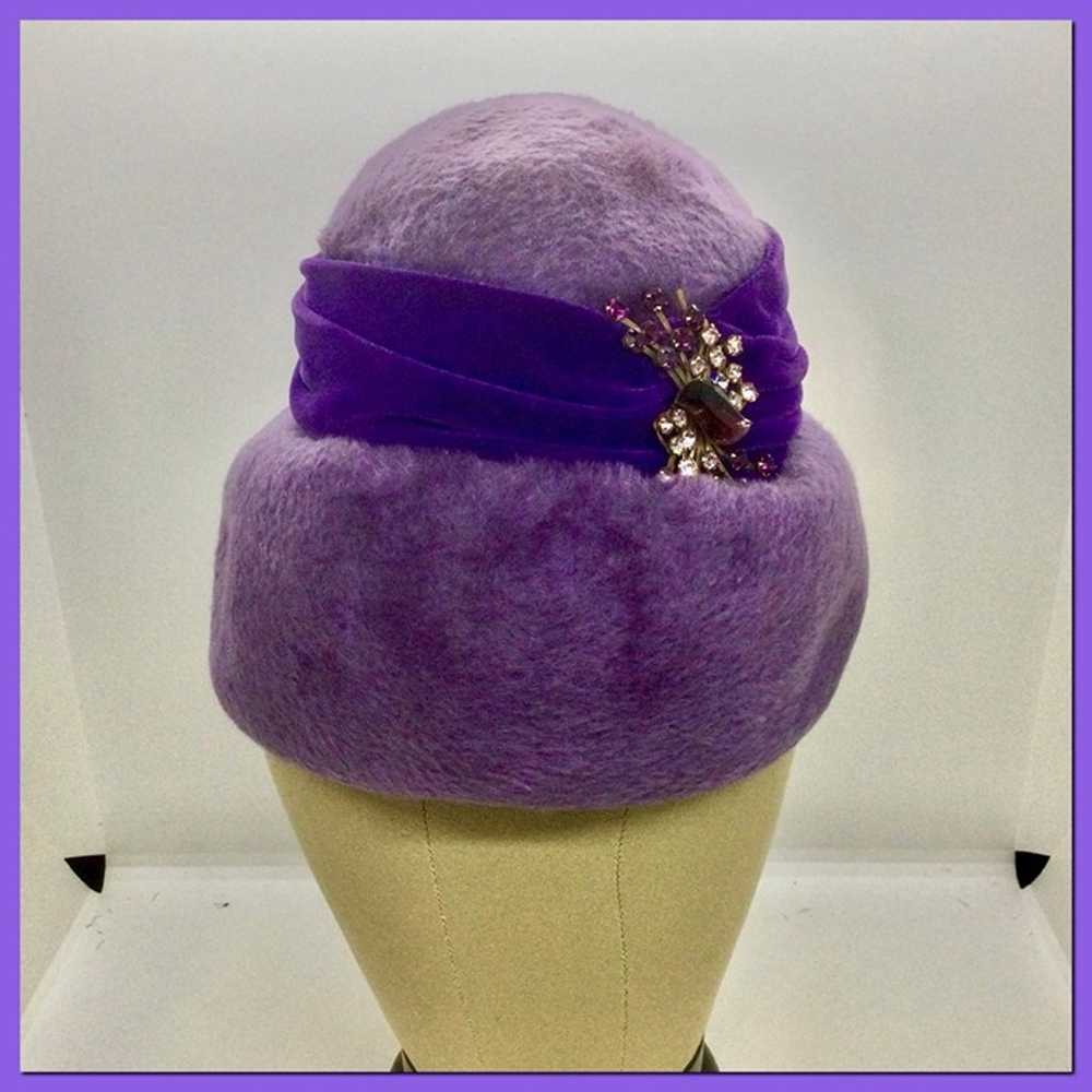 Vtg '50s Jeweled Hat - image 2