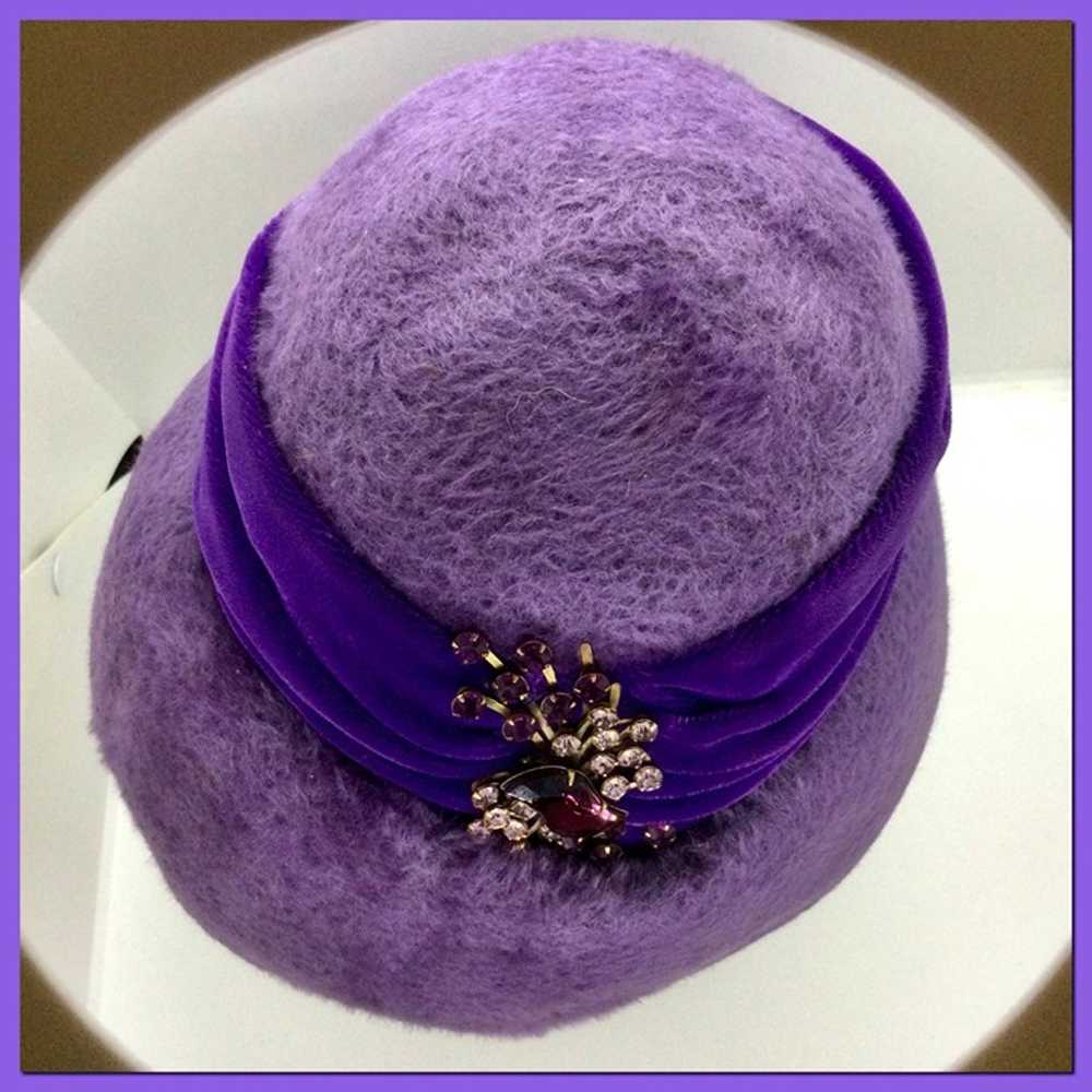 Vtg '50s Jeweled Hat - image 8