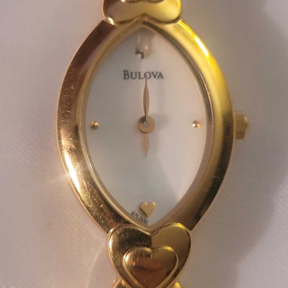 Rare Vintage Ladies Bulova Gold Heart Watch.  Exc… - image 10