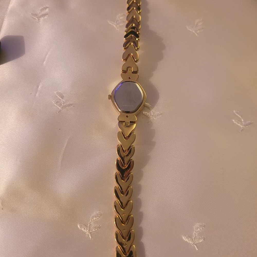 Rare Vintage Ladies Bulova Gold Heart Watch.  Exc… - image 3