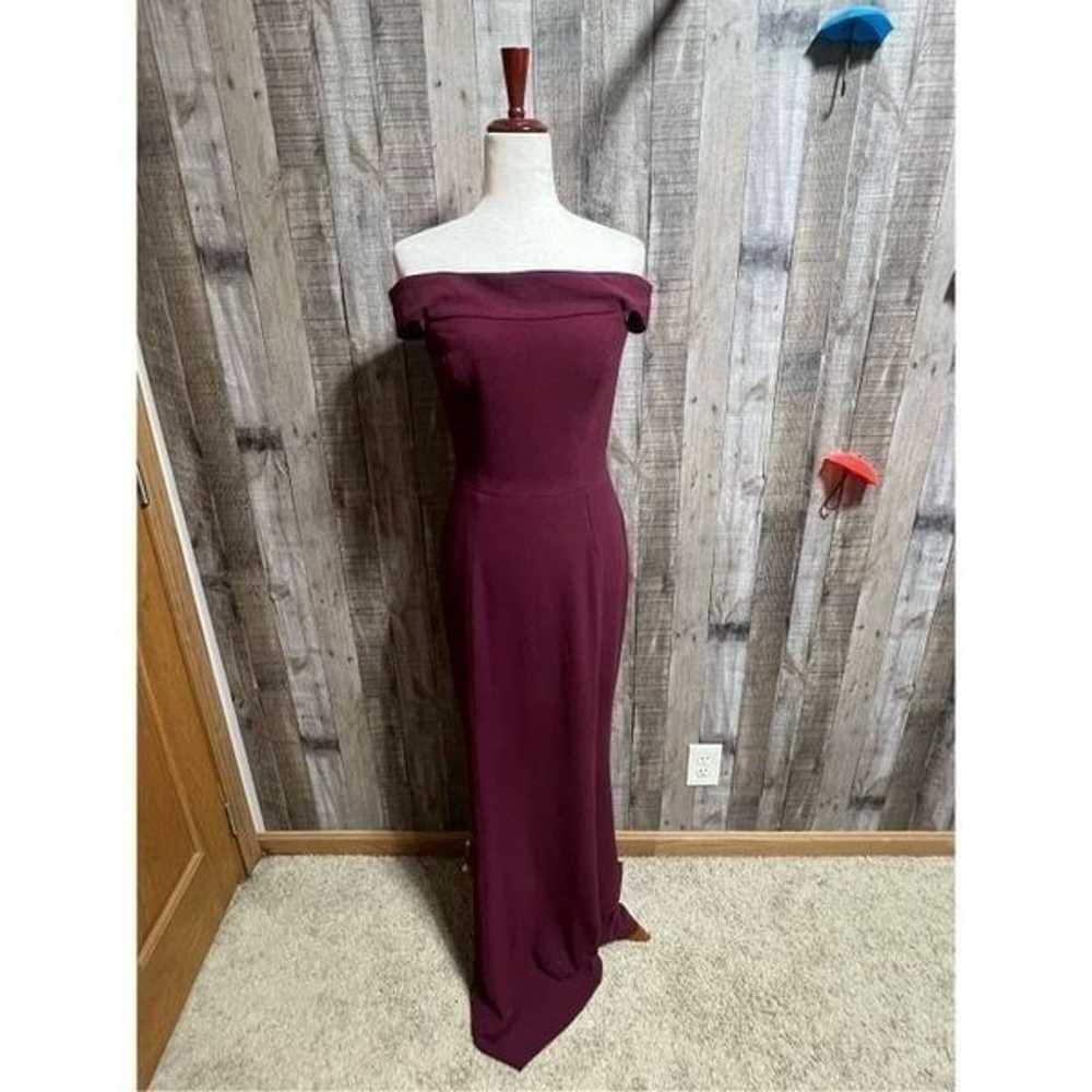 DRESS the POPULATION Bridal Burgundy Red Jackie O… - image 2