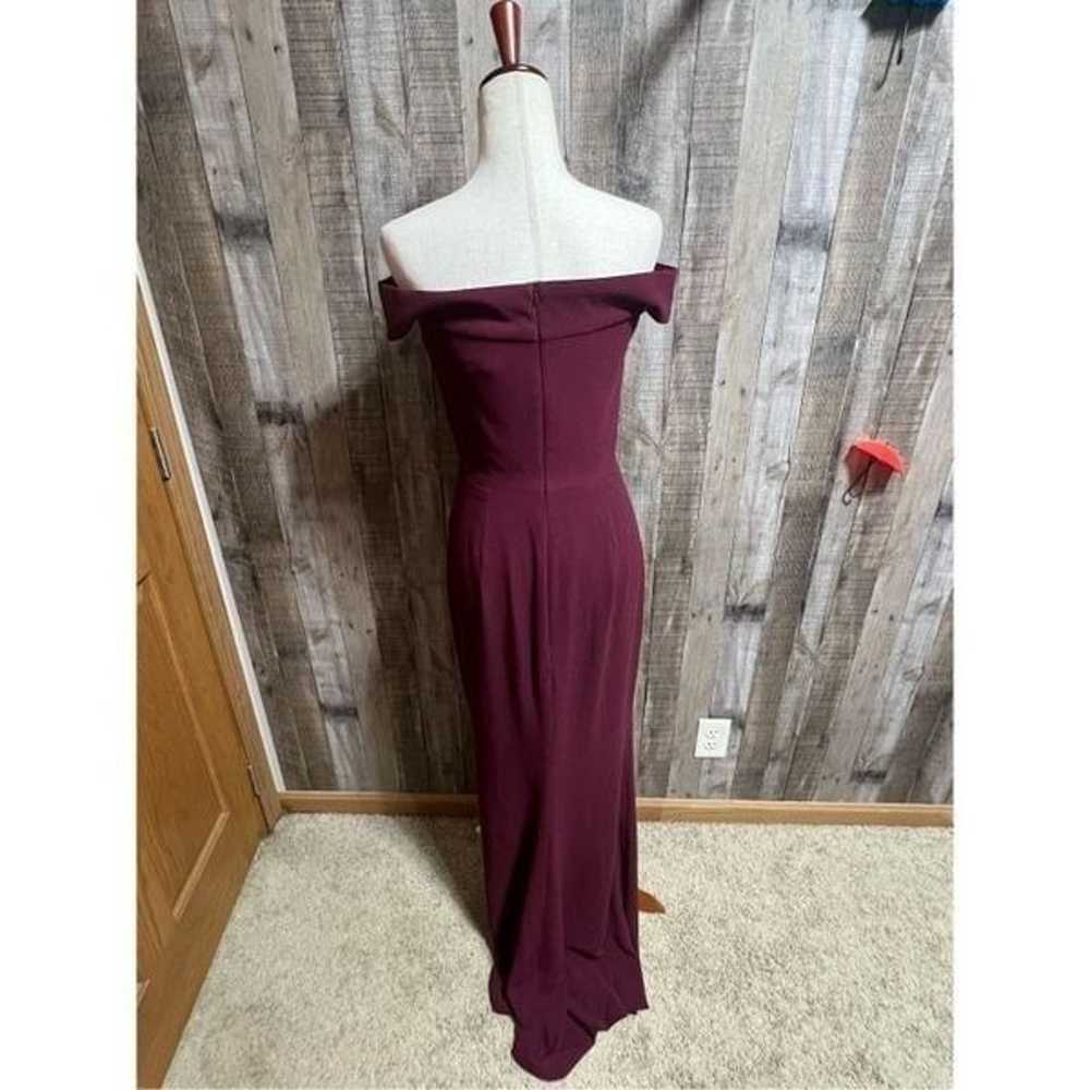 DRESS the POPULATION Bridal Burgundy Red Jackie O… - image 3