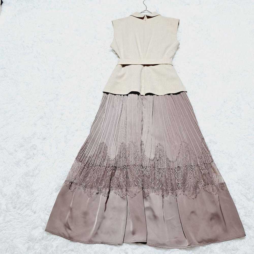 Meurice Pleated Lace Dress M - image 11