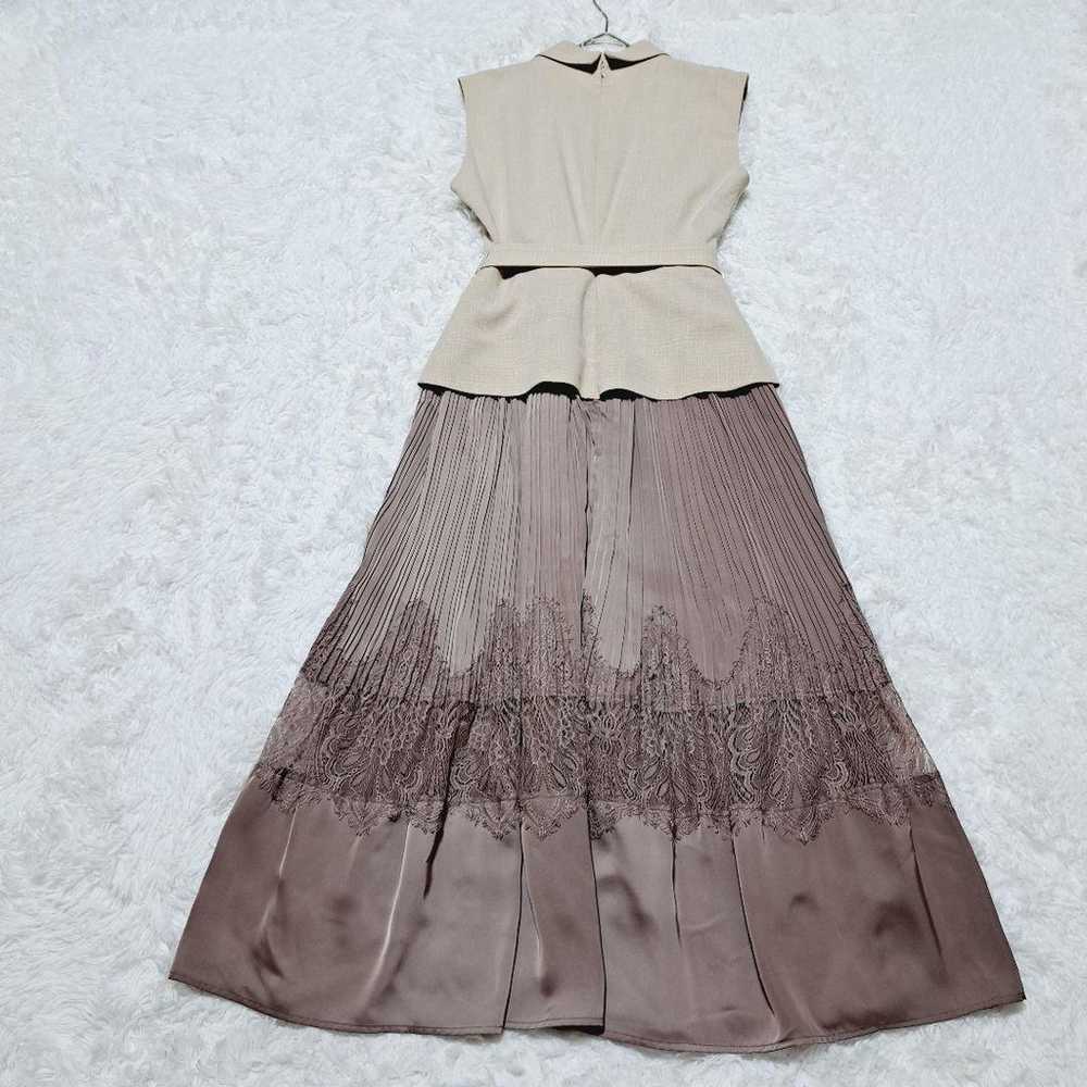 Meurice Pleated Lace Dress M - image 12