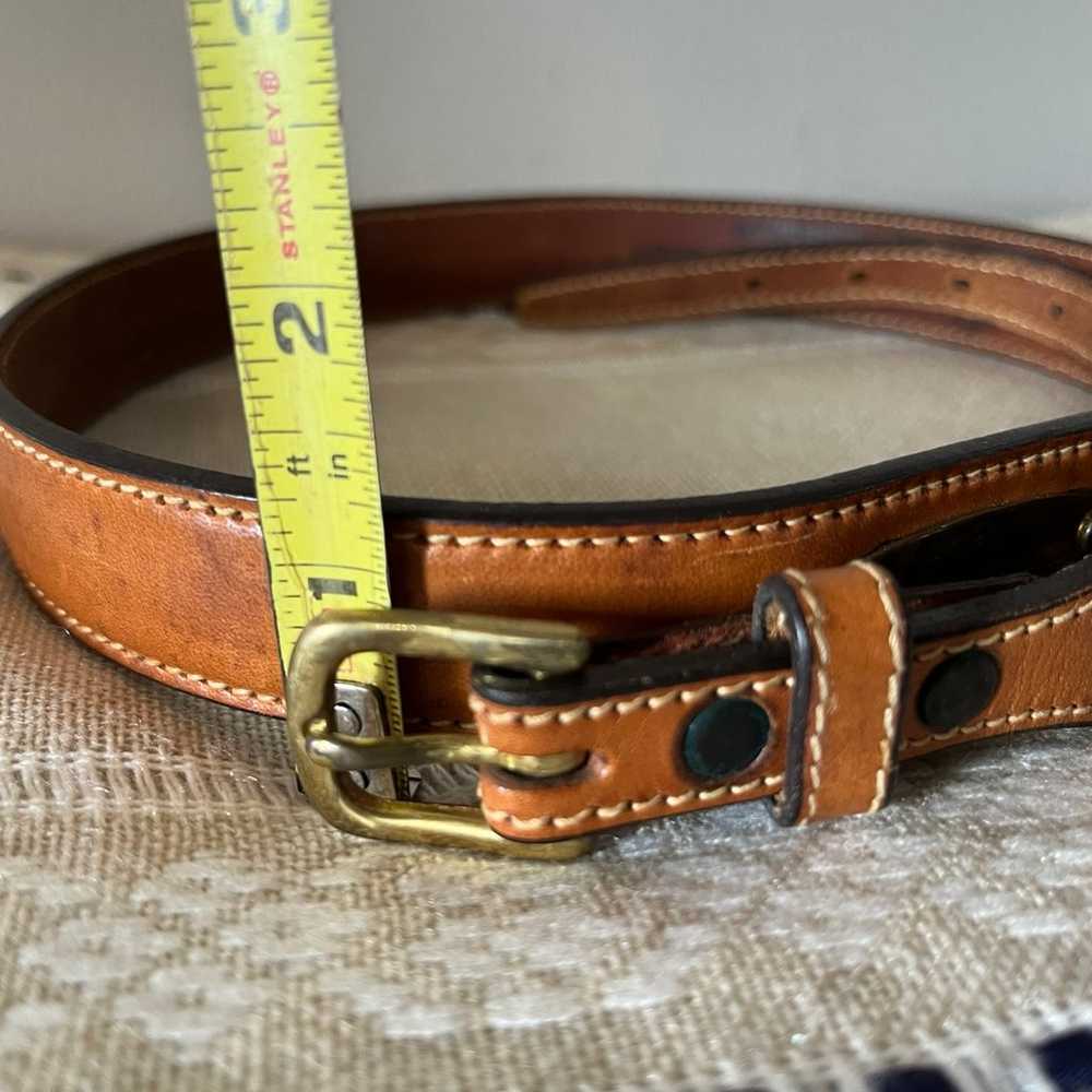 Vintage Jordache USA Leegin leather belt 32 small - image 2