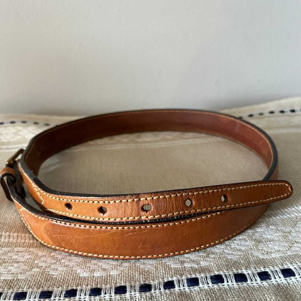 Vintage Jordache USA Leegin leather belt 32 small - image 3