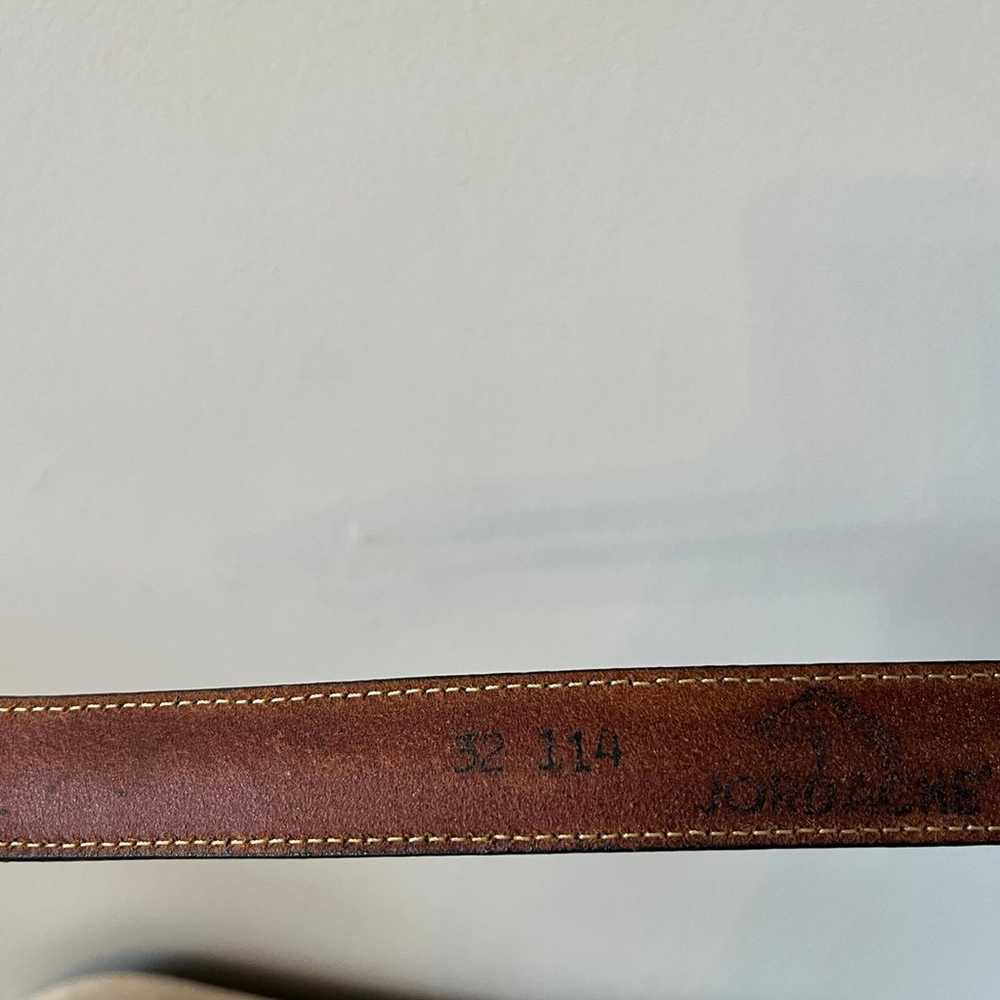 Vintage Jordache USA Leegin leather belt 32 small - image 6