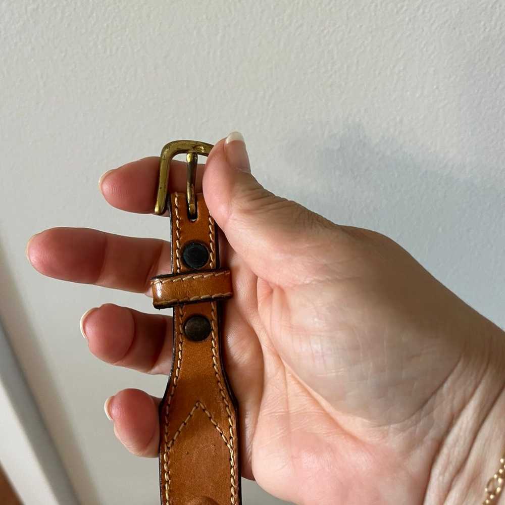 Vintage Jordache USA Leegin leather belt 32 small - image 7