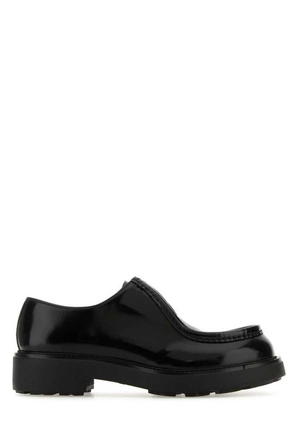 Prada Vitello Leather Diapason Lace-Up Oxfords - image 1