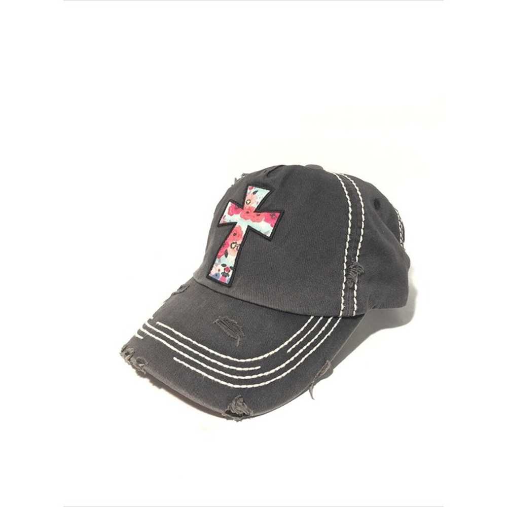 Kbethos Vintage Women’s Floral Cross Hat- Black D… - image 7