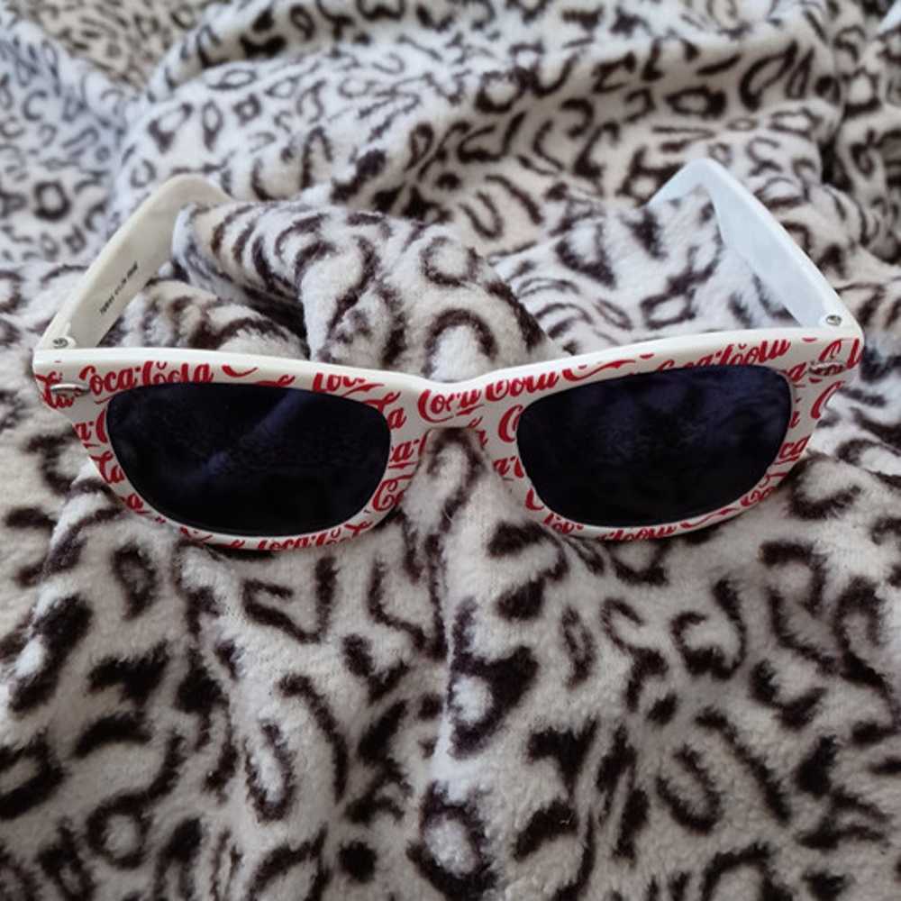 Vintage 80's "Coca Cola" Retro Sunglasses - image 10