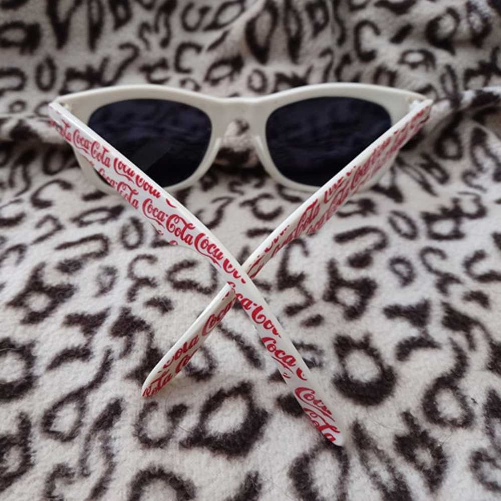 Vintage 80's "Coca Cola" Retro Sunglasses - image 4