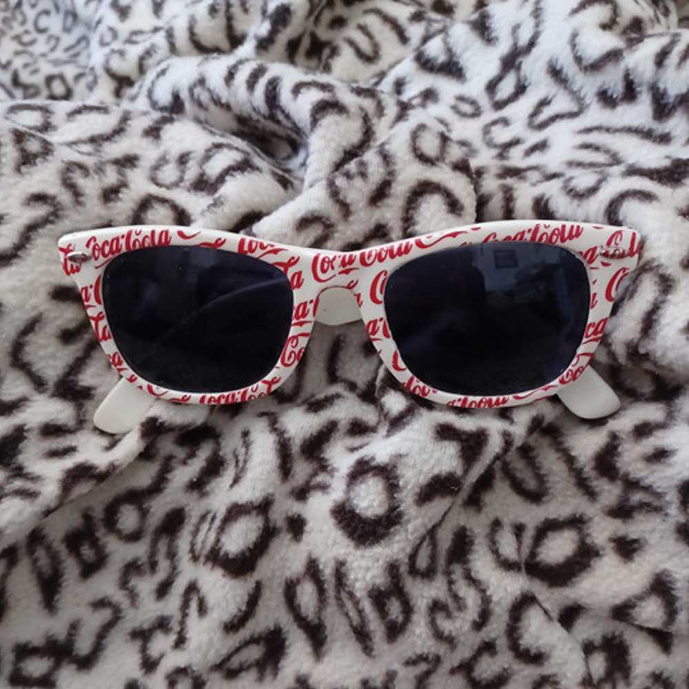 Vintage 80's "Coca Cola" Retro Sunglasses - image 8