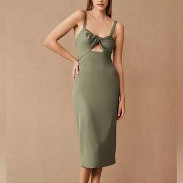 BHLDN Evonna Dress in Moss Green