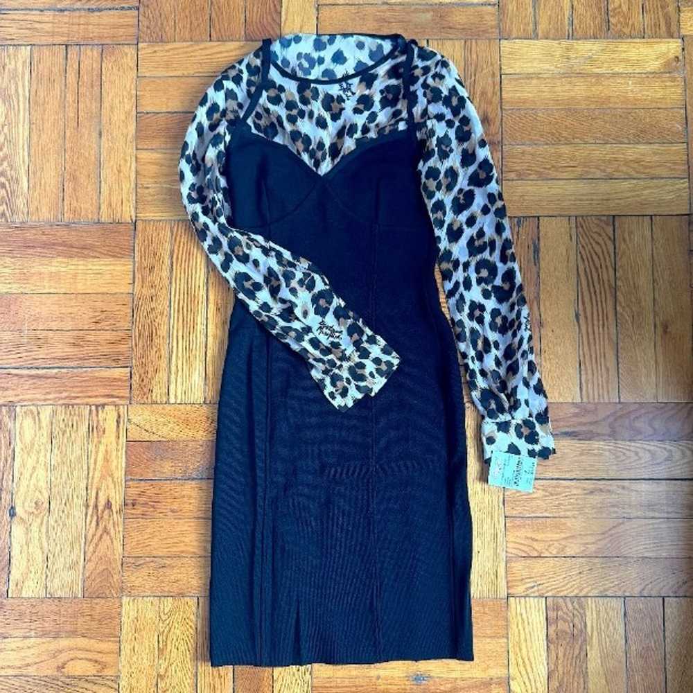 Authentic Moschino Leopard/Black Tight Dress New - image 1