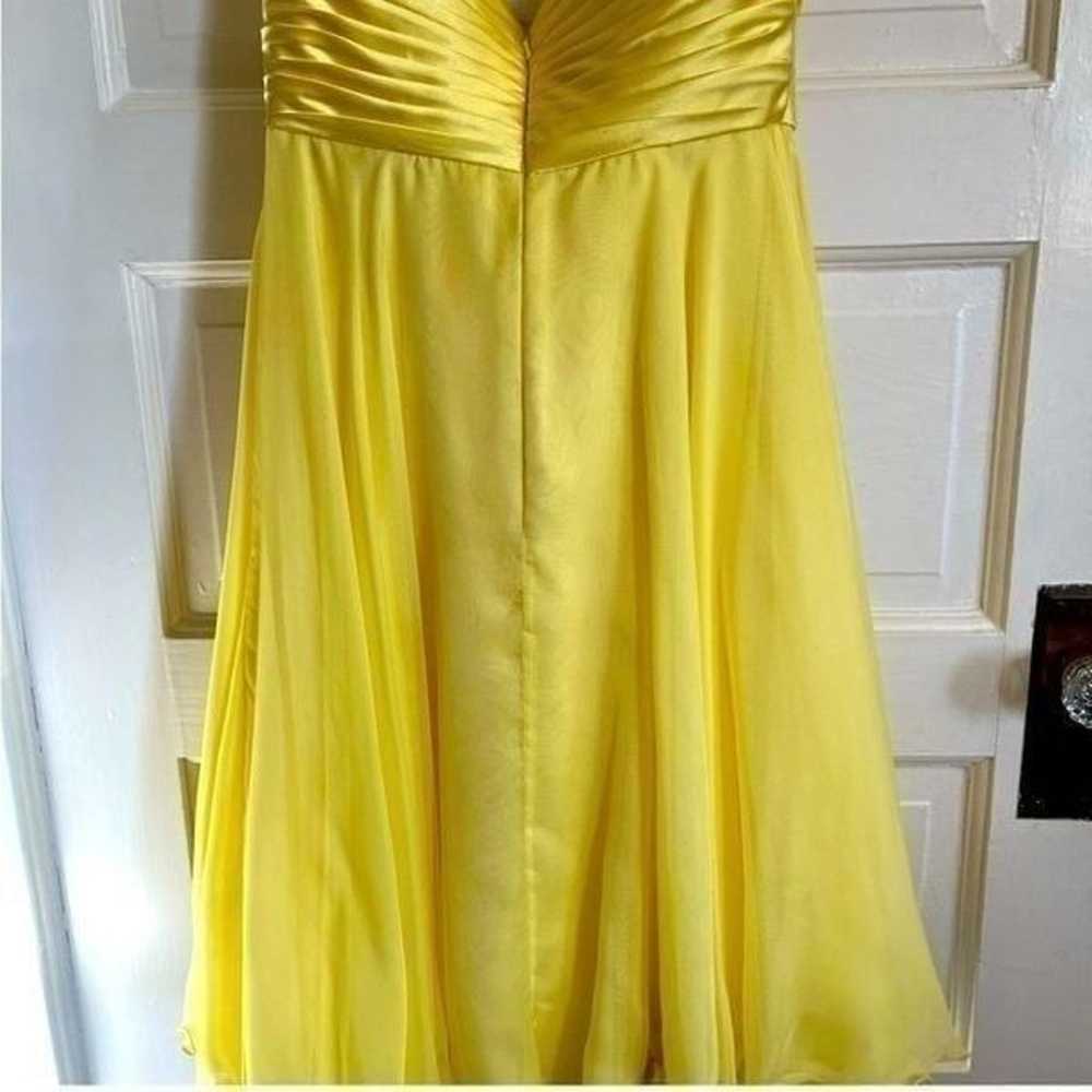 Sherri Hill Yellow Beaded Short Dress - image 7