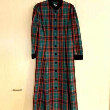 Laura Ashley Tartan Check Classical Vintage Dress