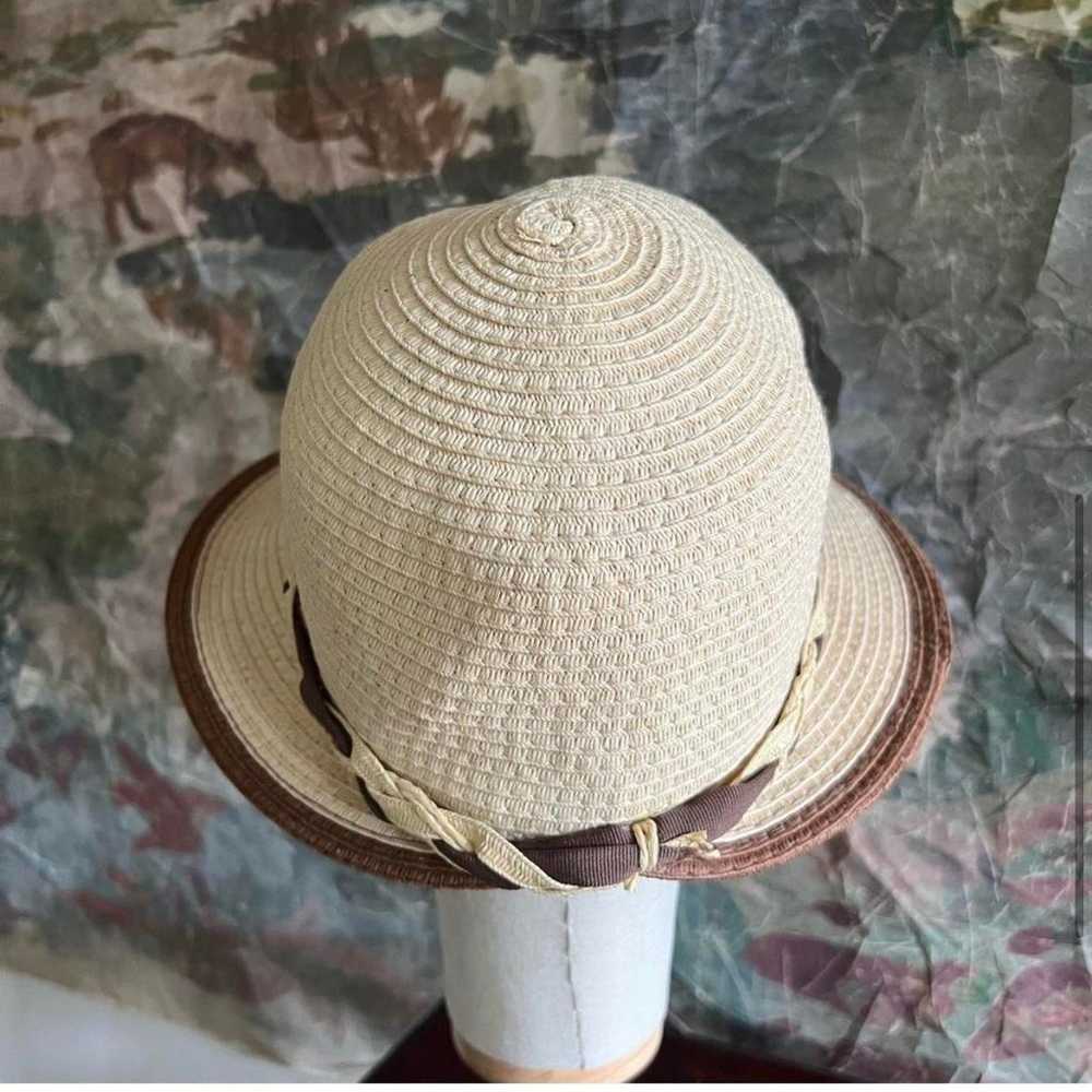 Vintage Woven Sun Visor Hat - image 5