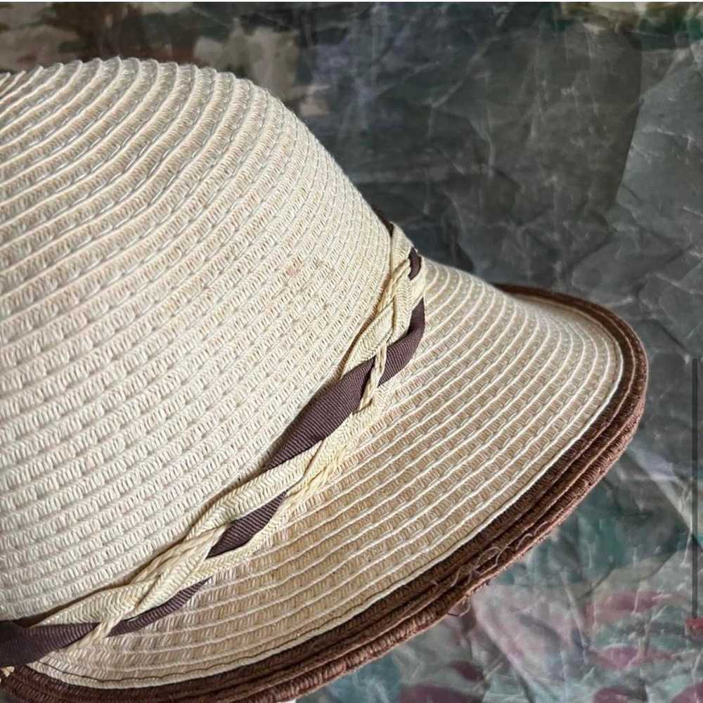 Vintage Woven Sun Visor Hat - image 6