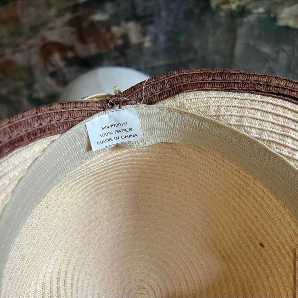 Vintage Woven Sun Visor Hat - image 8