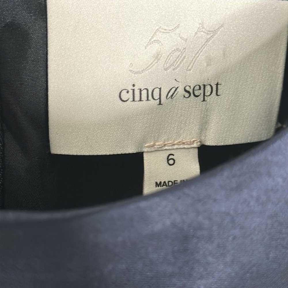 Cinq A Sept Smooth Satin Natalia Mini Navy Dress … - image 7