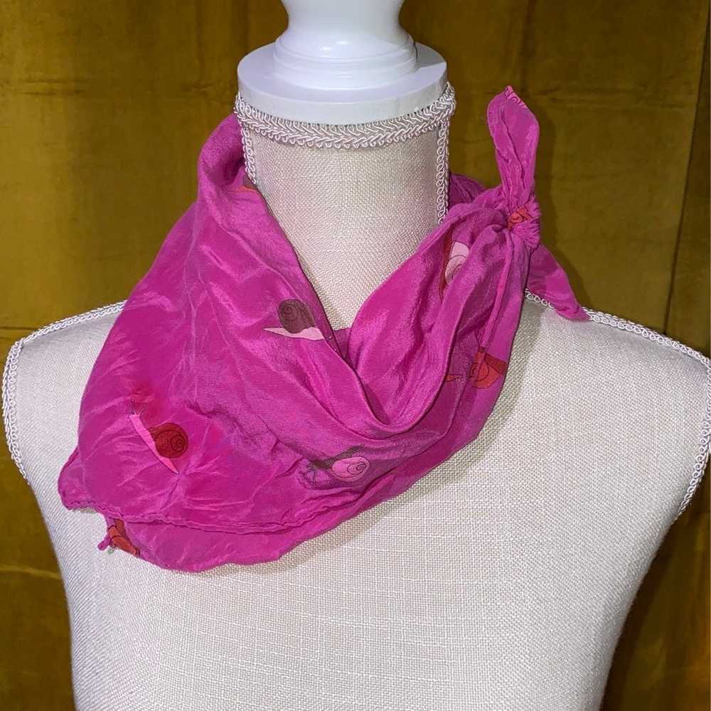 Vintage Snail Silk Scarf - image 2
