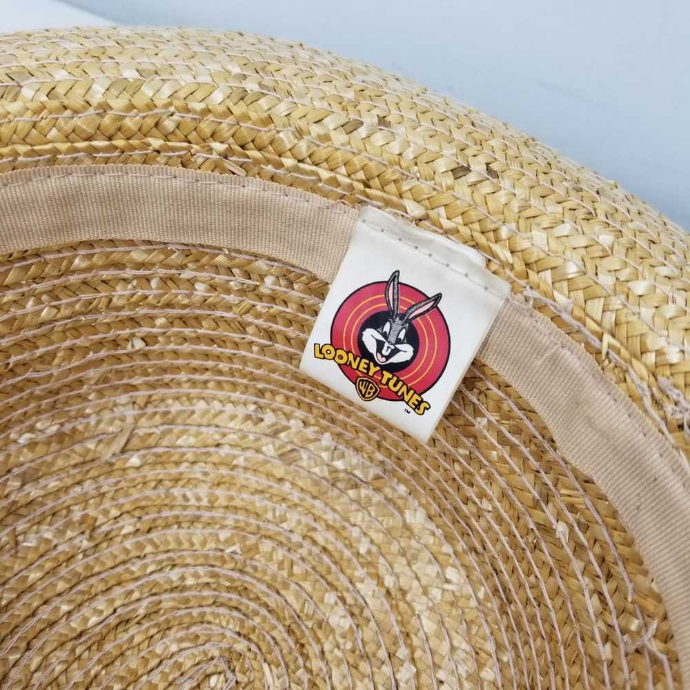 1999 Looney Tunes Tweety Bird Straw Hat - image 10