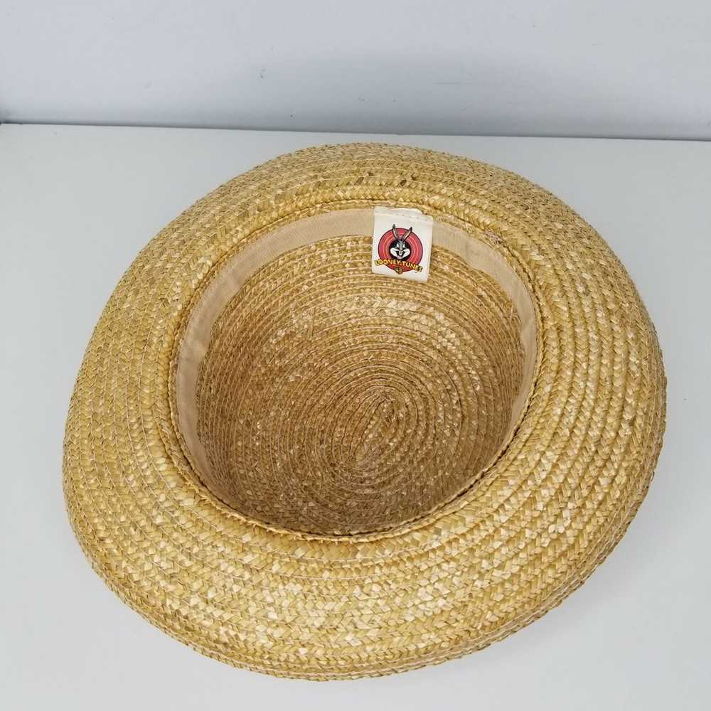 1999 Looney Tunes Tweety Bird Straw Hat - image 9