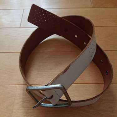 MARC JACOBS? Leather Belt White Vintage - image 1