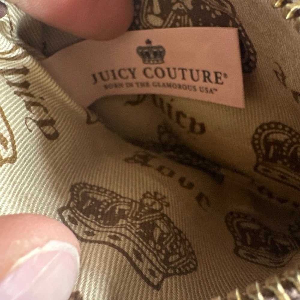 Vintage Y2K Juicy Couture Small Brown Leather Coi… - image 6