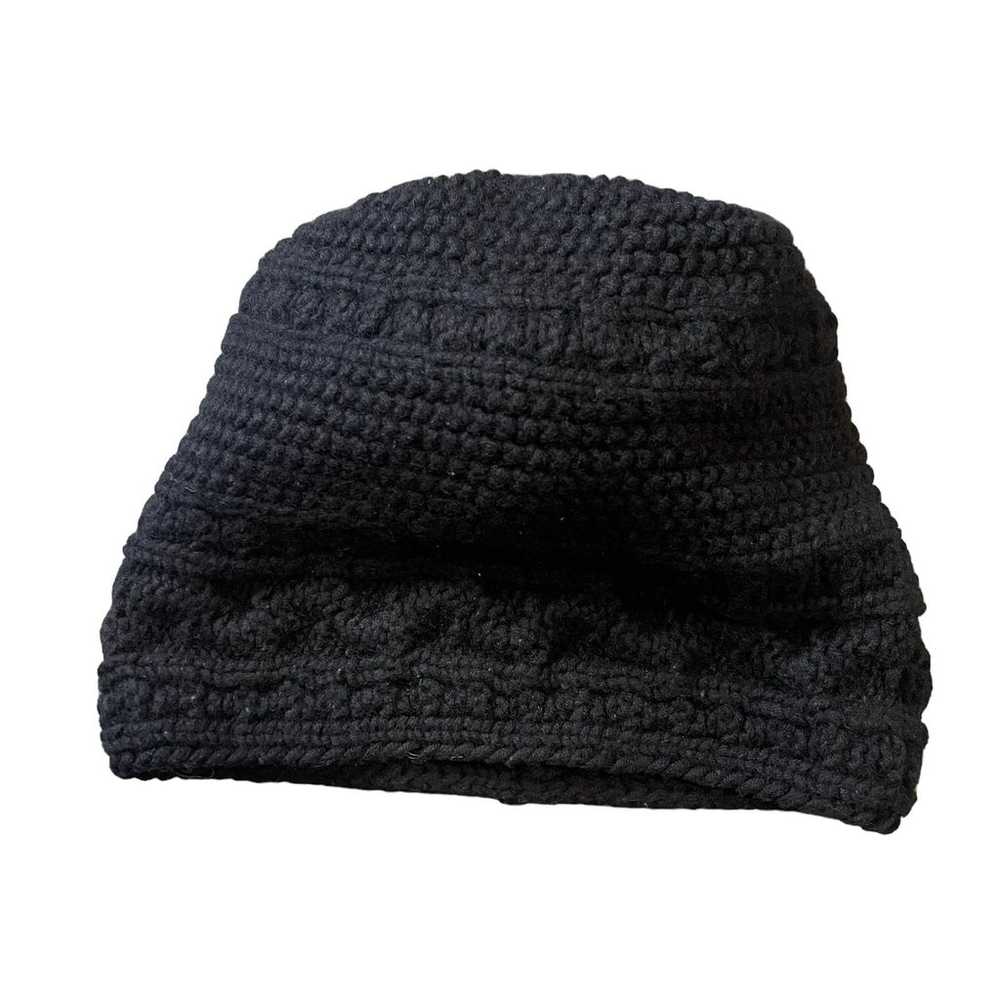 UGG Women's Cable Knit Pom Beanie Hat Black Wool … - image 6