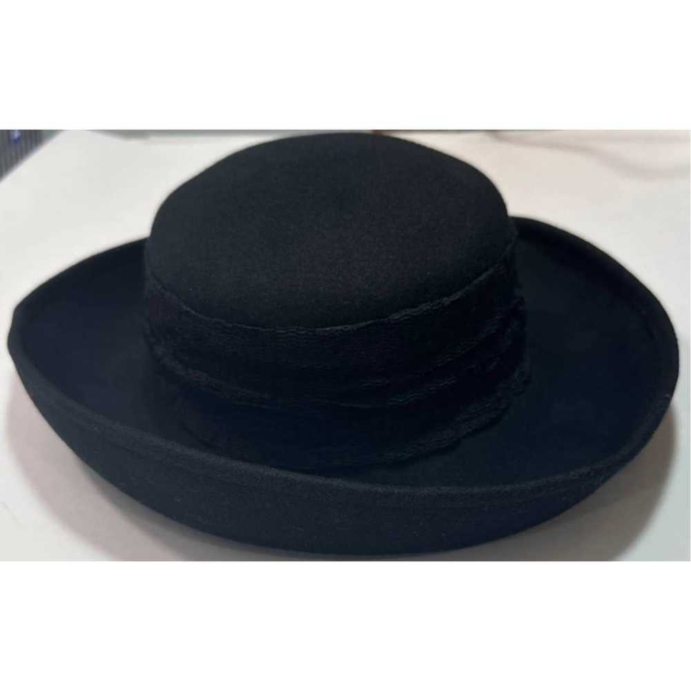 BOLLMAN HAT CO. Black Doeskin Felt 100% Wool Y2K … - image 5