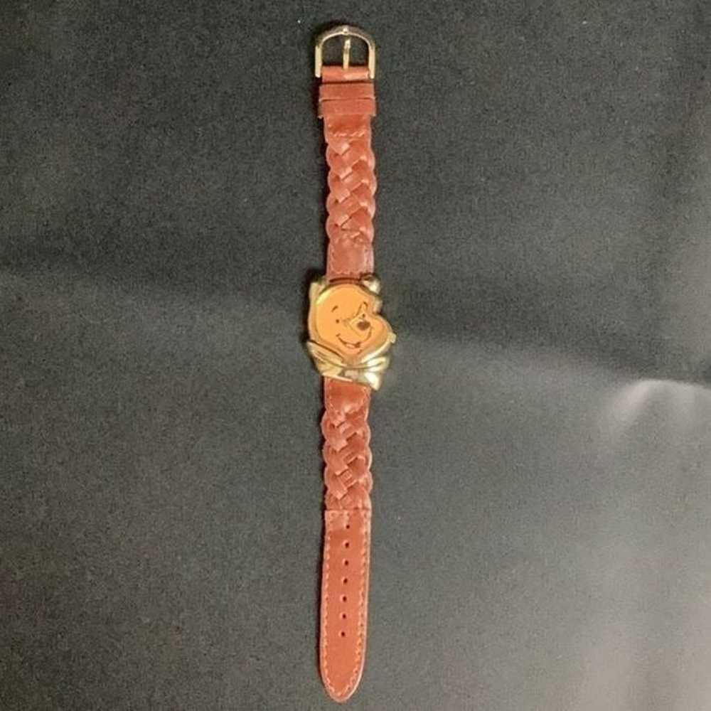 Timex Vintage Winnie The Pooh Watch with brown le… - image 1