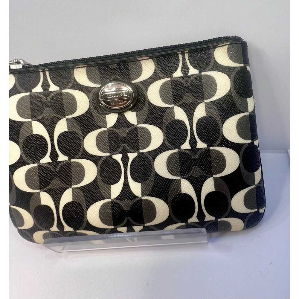 Coach Black/White VINTAGE Leather Women’s Wallet … - image 6