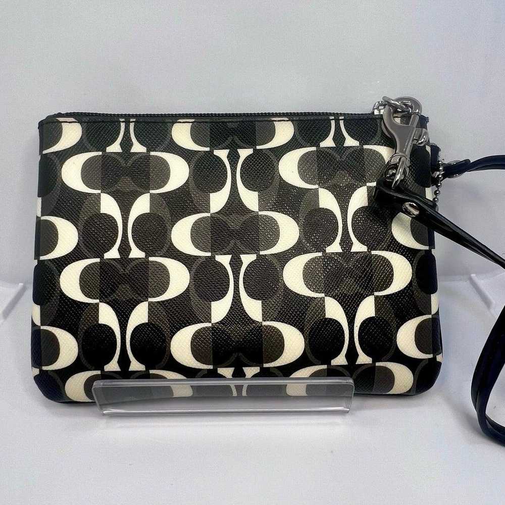 Coach Black/White VINTAGE Leather Women’s Wallet … - image 7