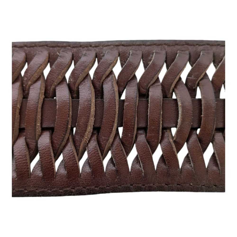 Vintage Tony Barcelo Brown Woven Leather Made in … - image 6