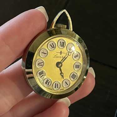 Vintage Lucerne Mechanical Gold Toned Watch Penda… - image 1