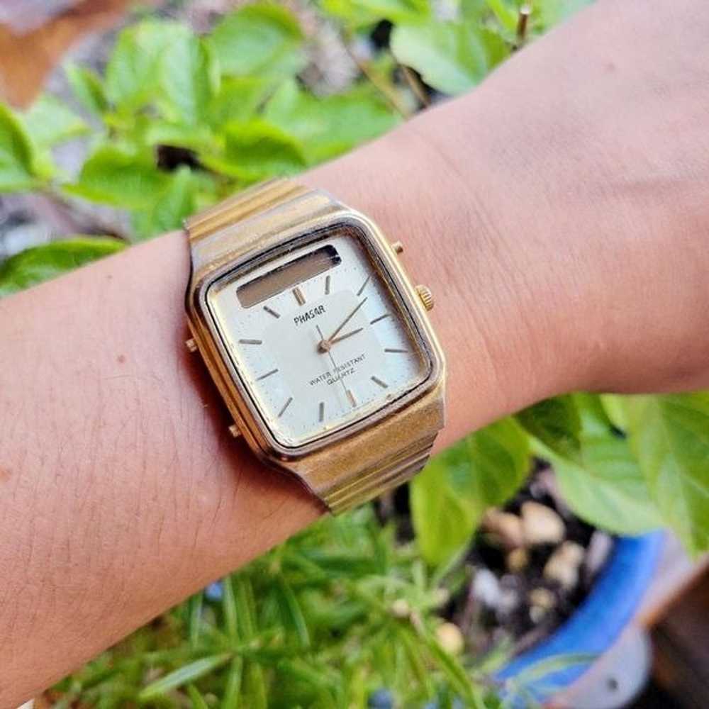 Vintage Phasar Quartz Classic Gold Womens Womans … - image 3