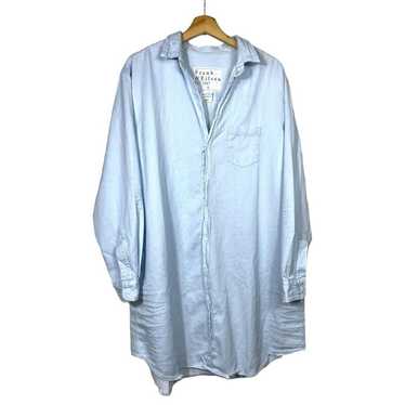 Frank & Eileen Mary Shirt Dress Button Up Distress