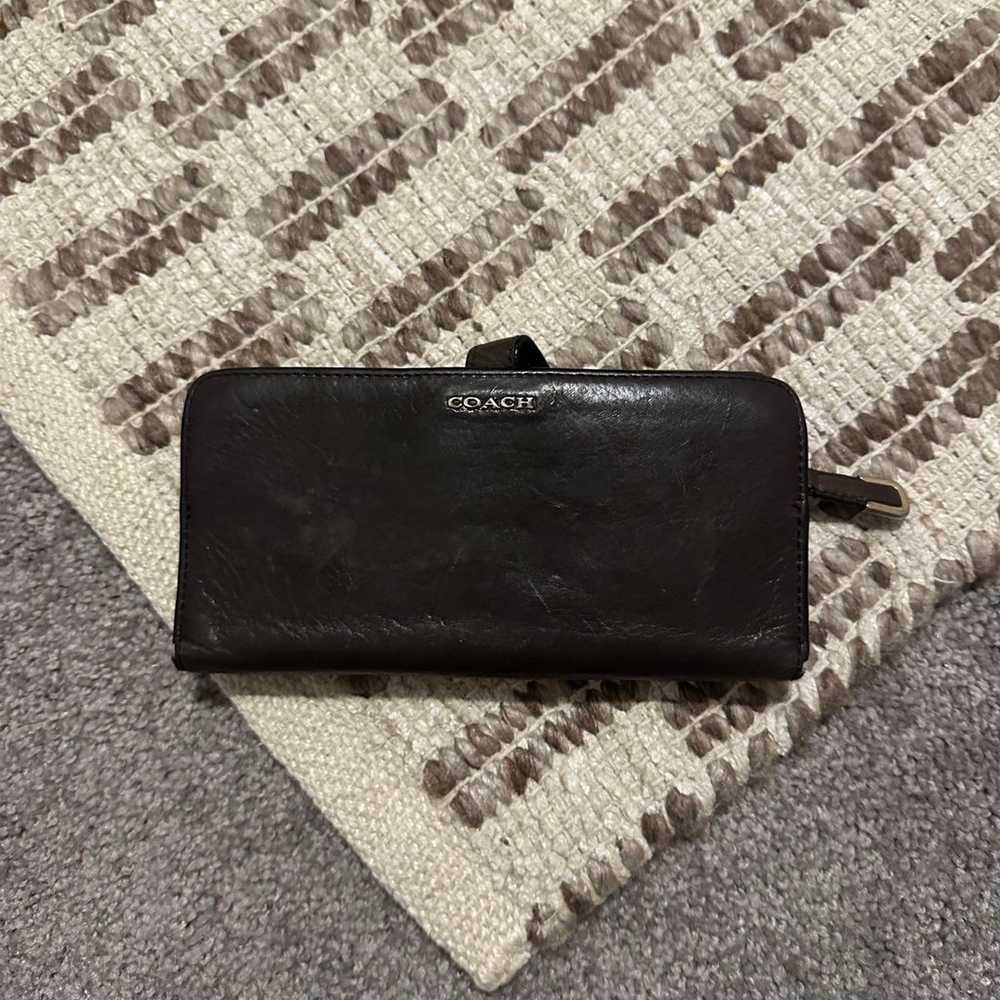 VINTAGE coach leather wallet - image 1