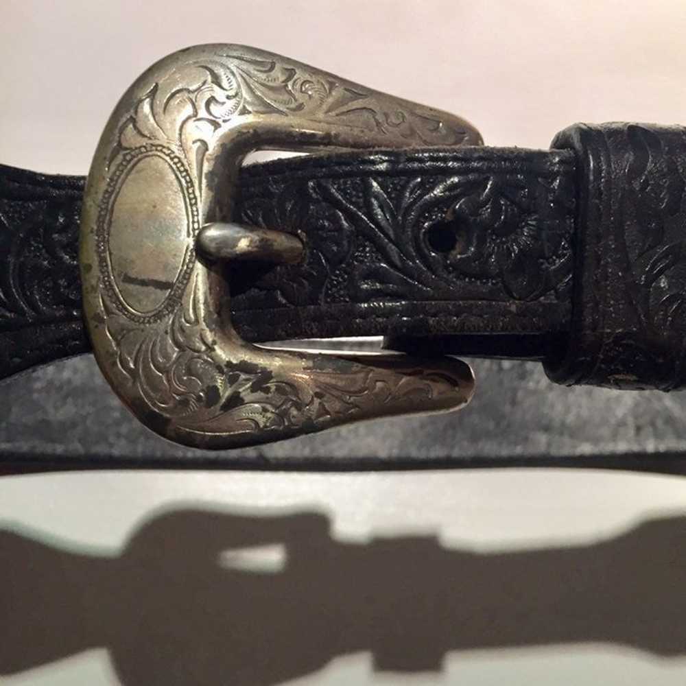 Gap Vintage Embossed Leather Belt - image 3