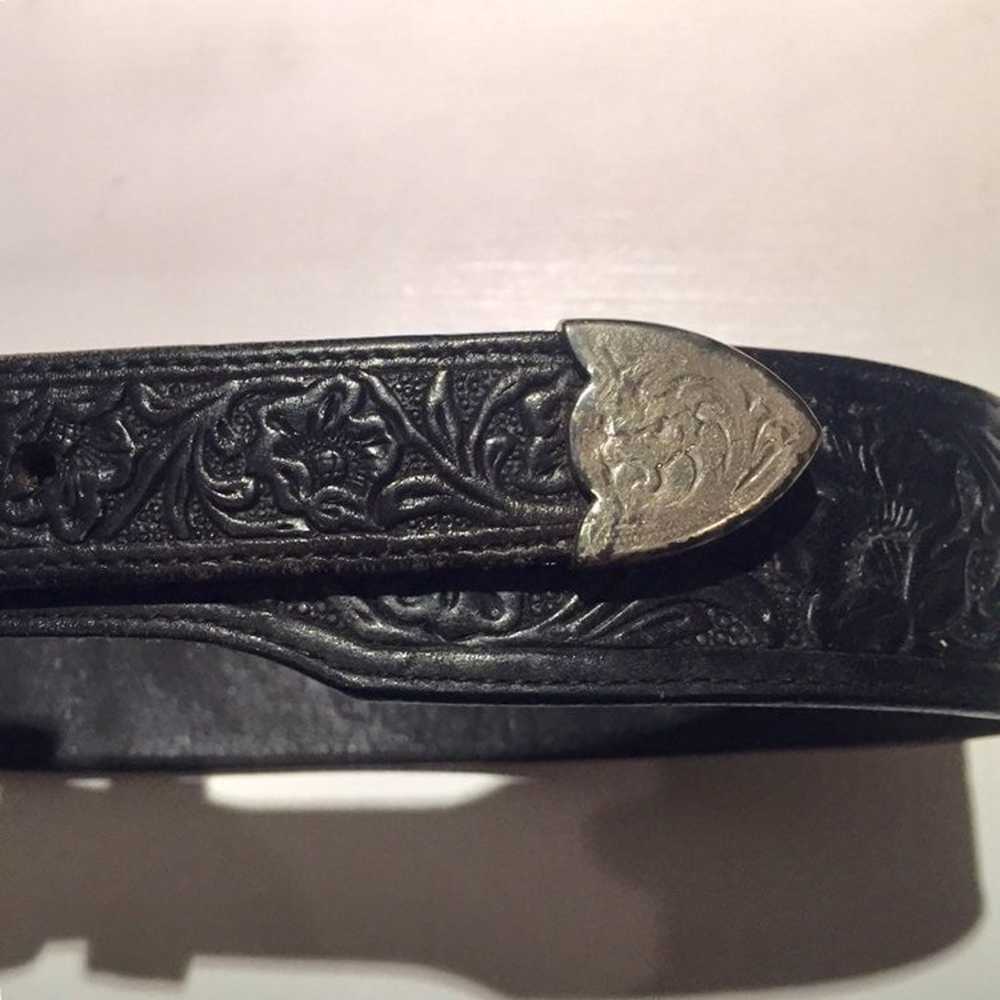 Gap Vintage Embossed Leather Belt - image 4