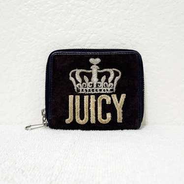 Juicy Couture Brown Velour Zip Around Wallet Vint… - image 1