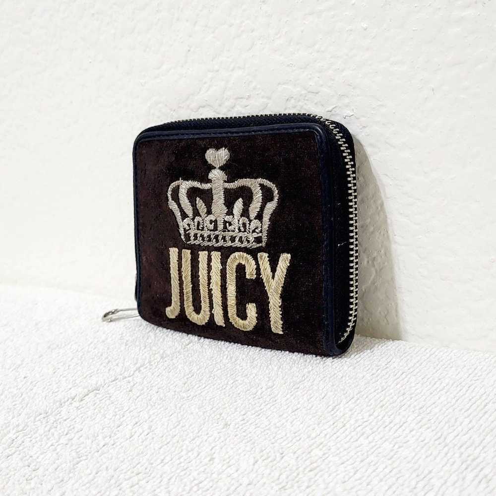 Juicy Couture Brown Velour Zip Around Wallet Vint… - image 2