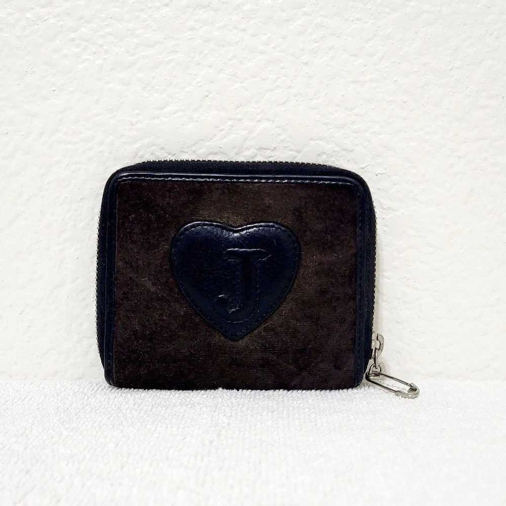 Juicy Couture Brown Velour Zip Around Wallet Vint… - image 4