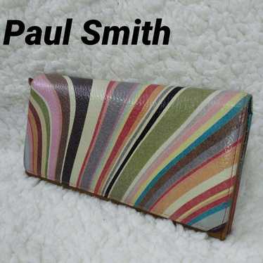 Paul Smith long wallet multicolor stripes