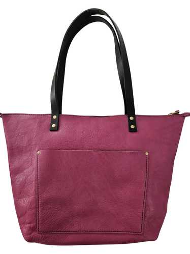 Portland Leather Mulberry Large Zip Tote