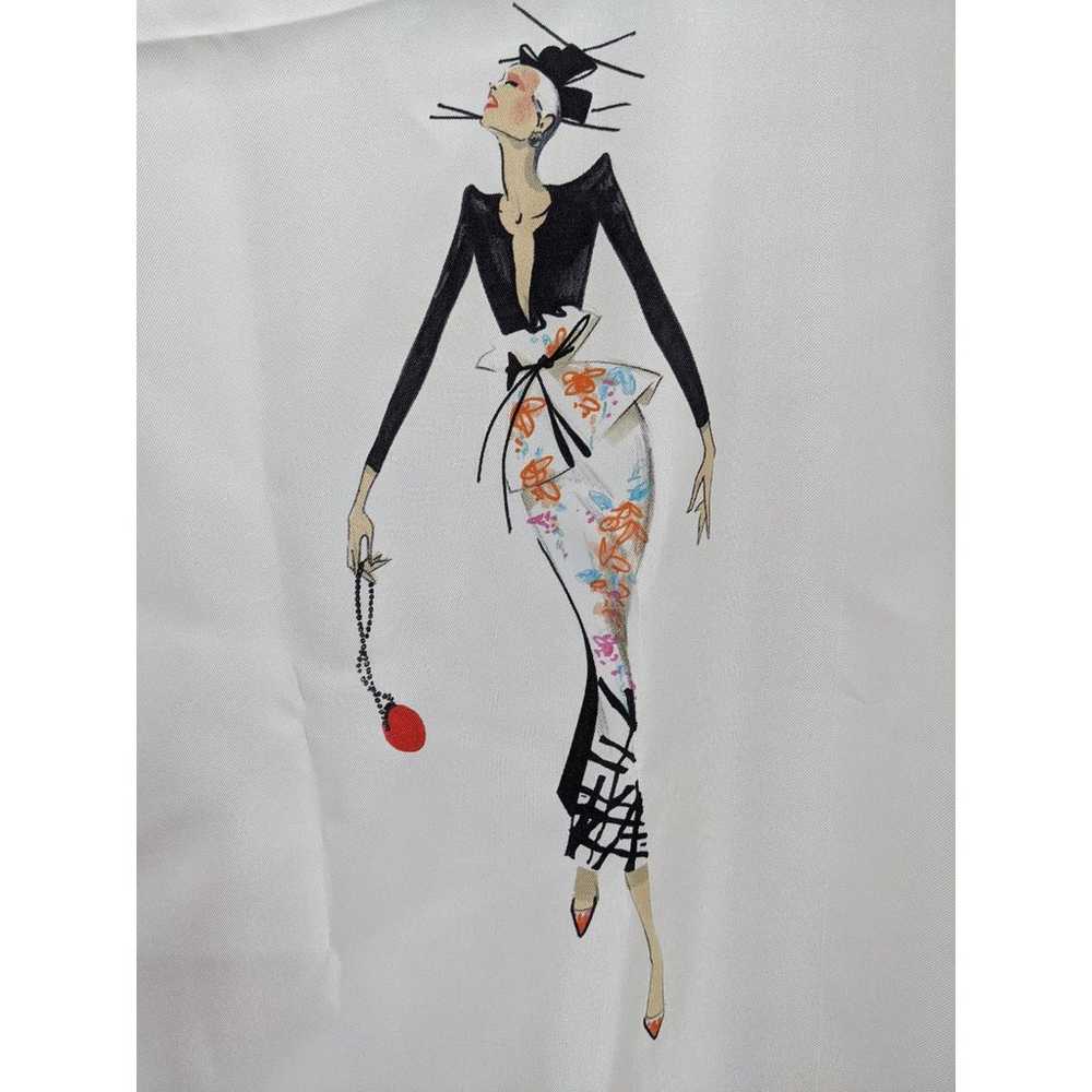 SALE! EMPORIO ARMANI Couture Fashion Plates Silk … - image 5