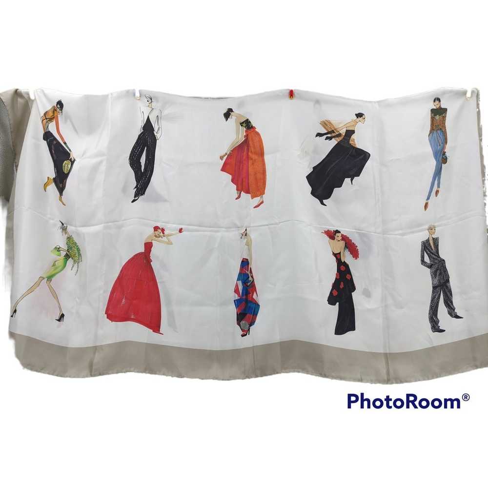 SALE! EMPORIO ARMANI Couture Fashion Plates Silk … - image 7