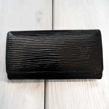 Louis Vuitton Black Epi 4 Key Card Holder - image 1